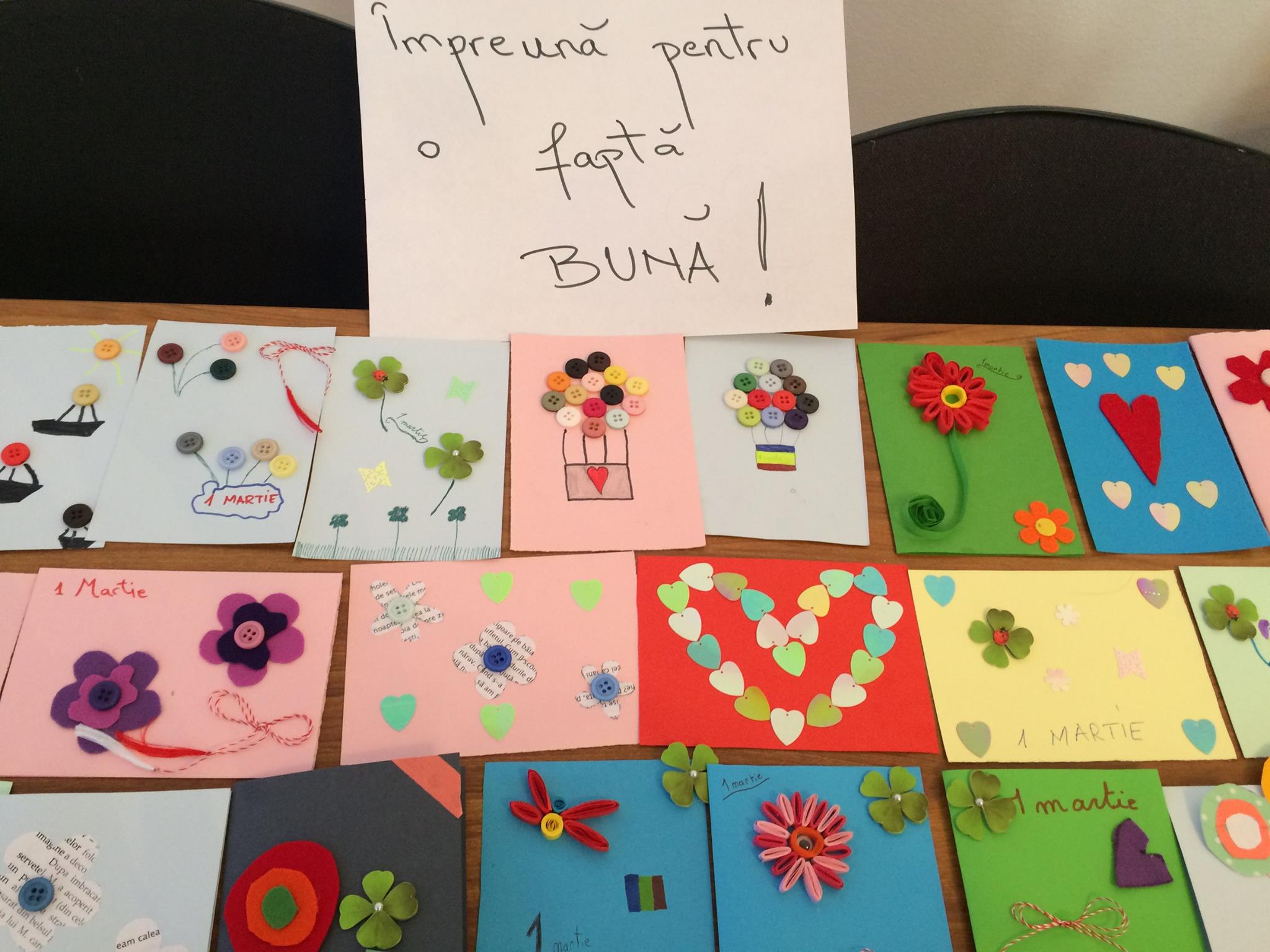 Atelier de Mărțișor et action caritative, 26 février 2017