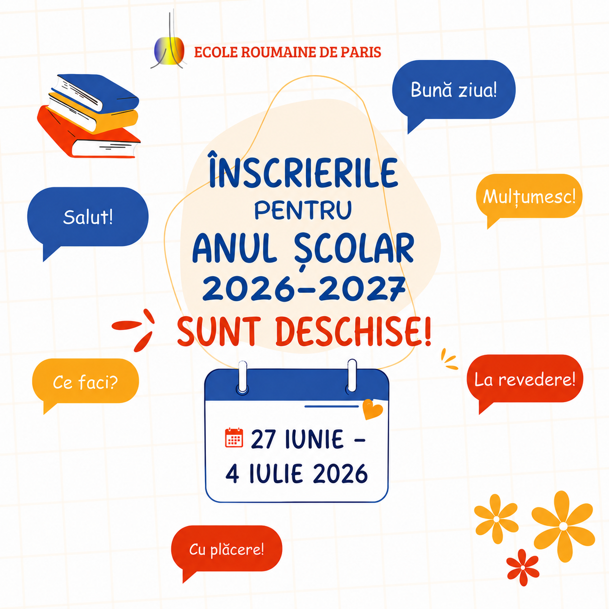Inscriptions 2026–2027